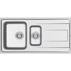 Pyramis Alea (100X50) 1 1/2B 1D Αντιστρεφόμενος Λείος Ένθετος Νεροχύτης -ΣΕ 8 ΑΤΟΚΕΣ ΔΟΣΕΙΣ 